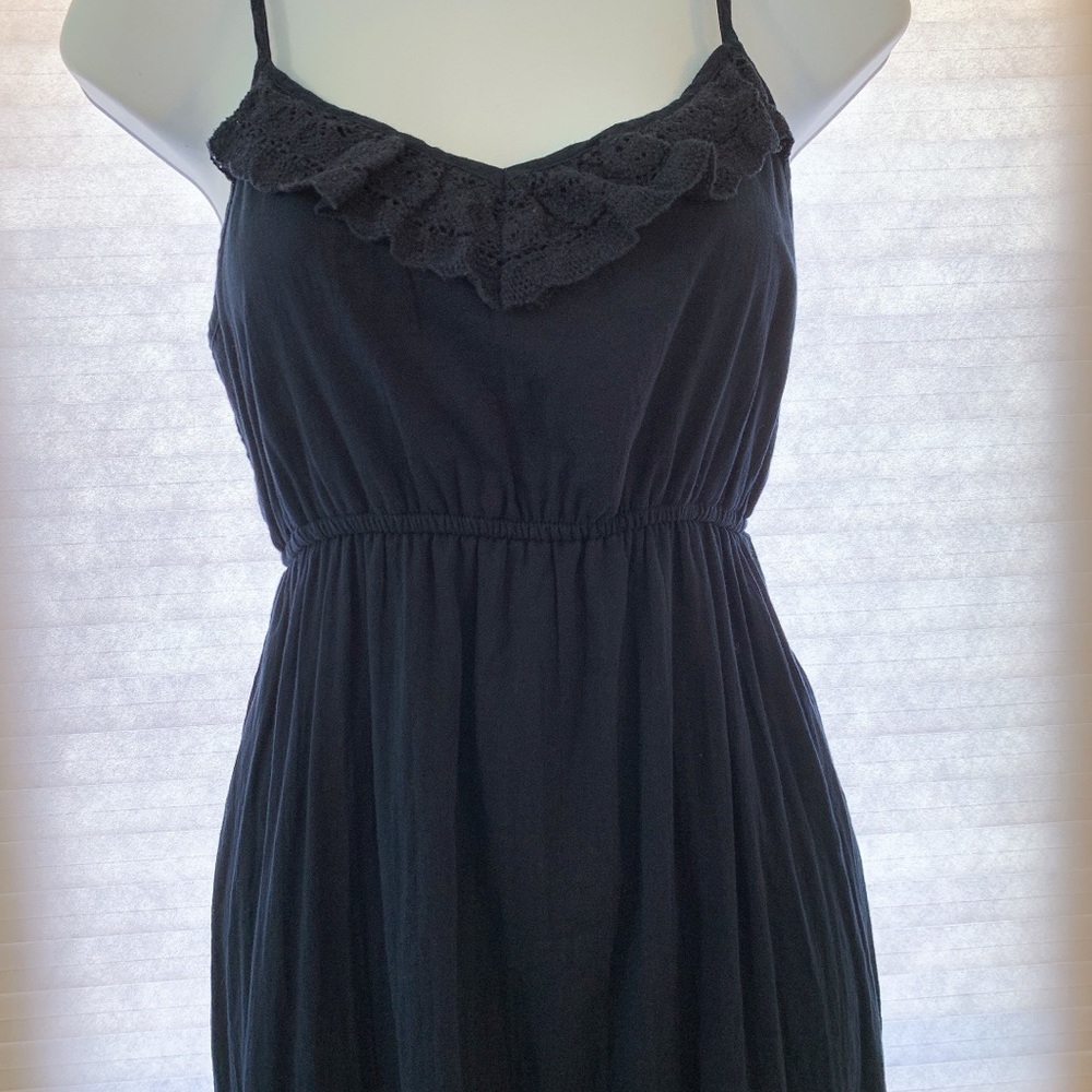 Navy blue maxi dress